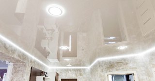Натяжной ПВХ потолок Удомля, цена от 2135 руб.